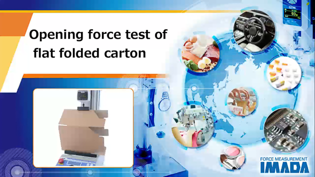 Opening Force Test of Flat Folded Carton